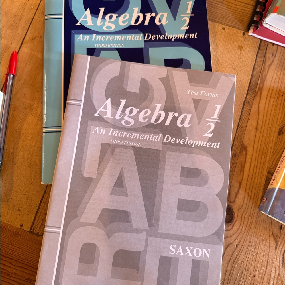 Saxon Algebra 1/2 Textbook Set